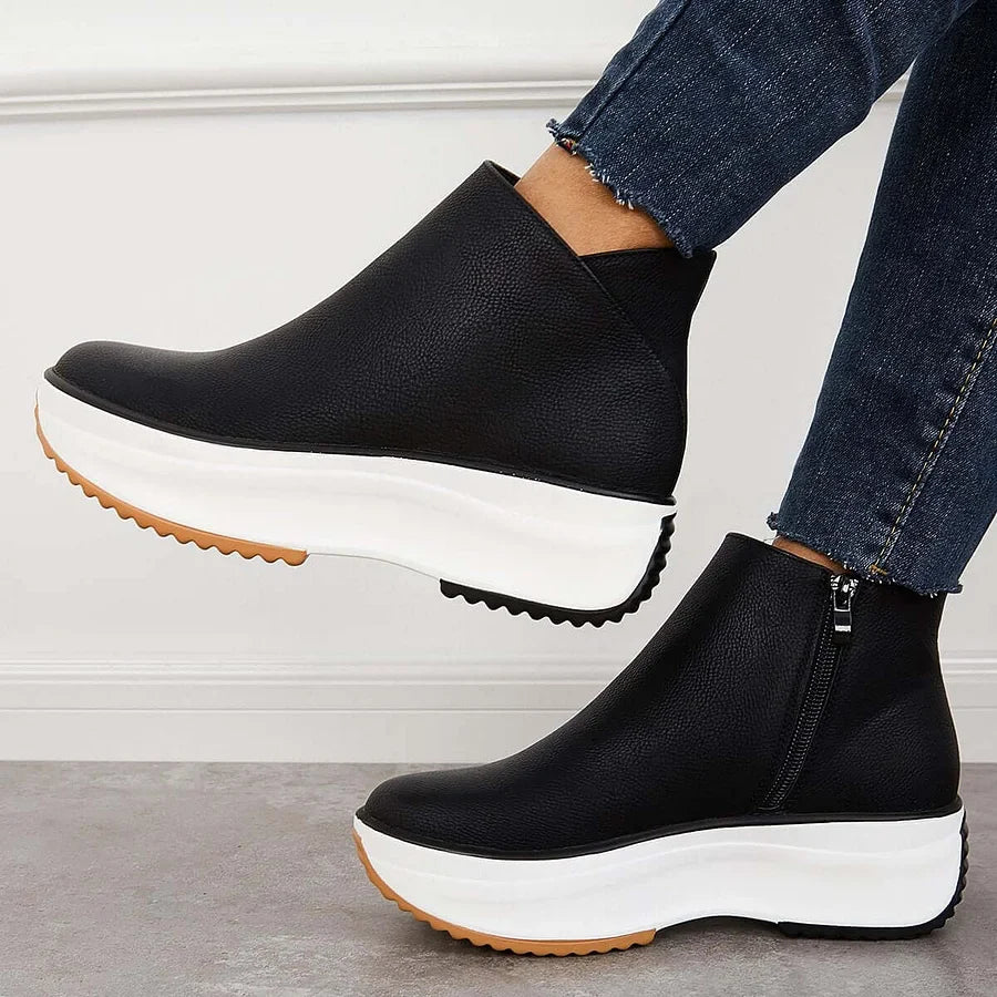 MARGUERITE | Bottines en cuir antidérapantes