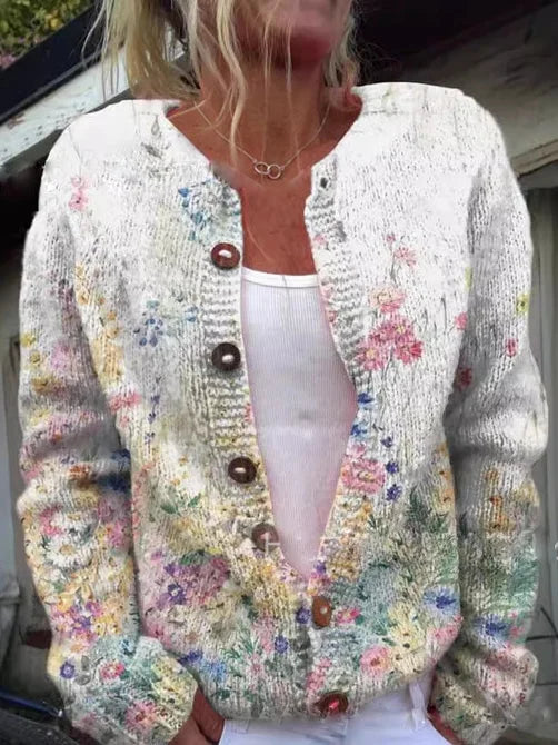 NINON | Cardigan avec motif floral