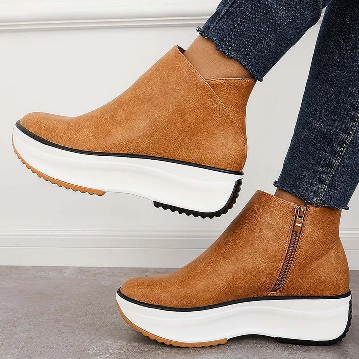 MARGUERITE | Bottines en cuir antidérapantes