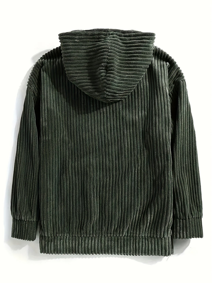 ARBUNÉ | Pull à capuche en tricot côtelé