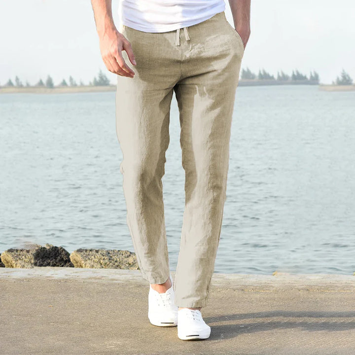 ELLO - Pantalon en Lin