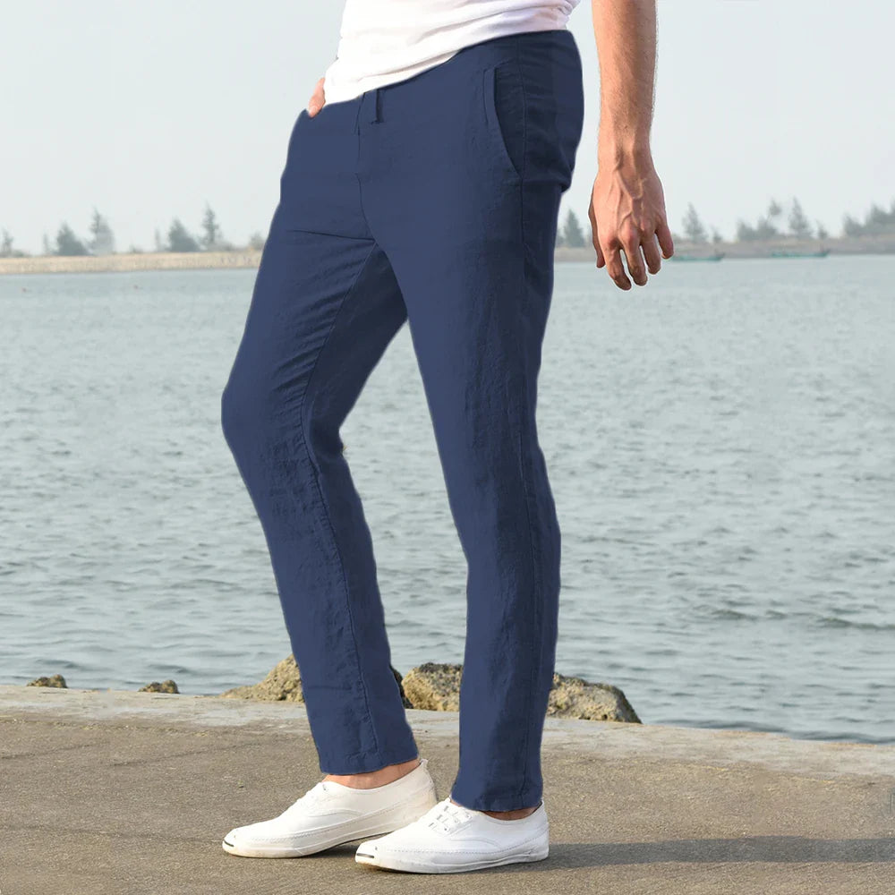 ELLO - Pantalon en Lin