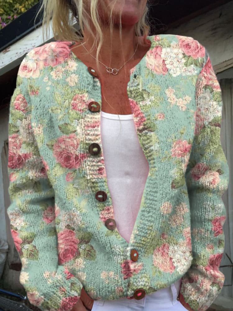 NINON | Cardigan avec motif floral